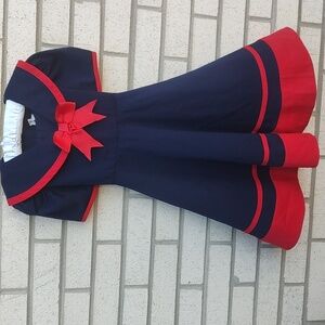 Navy-Red Dress